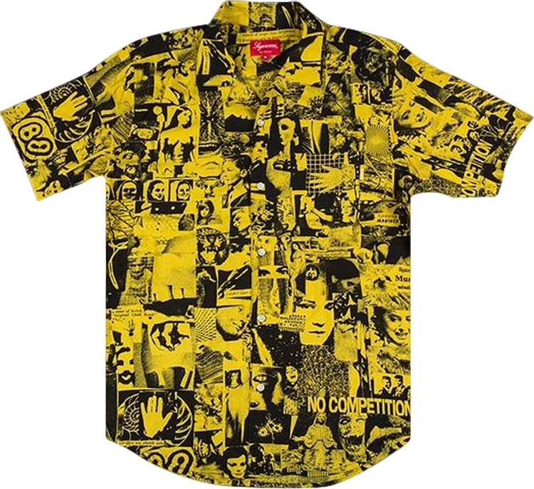 Buy Supreme Vibrations Rayon Shirt 'Yellow' - SS18S41 YELLOW | GOAT
