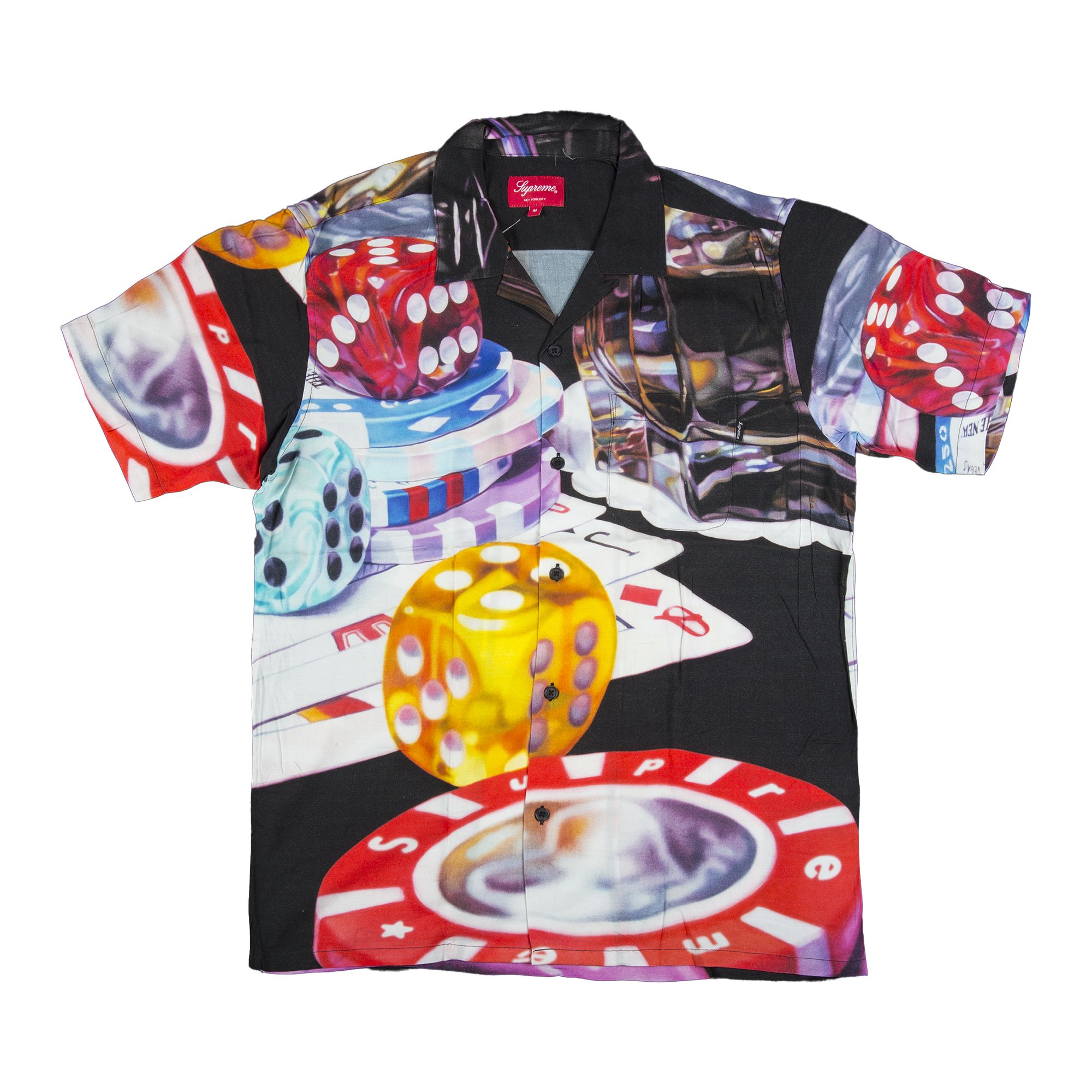 Pre-owned Supreme Casino Rayon Shirt 'black' | Men's Size L