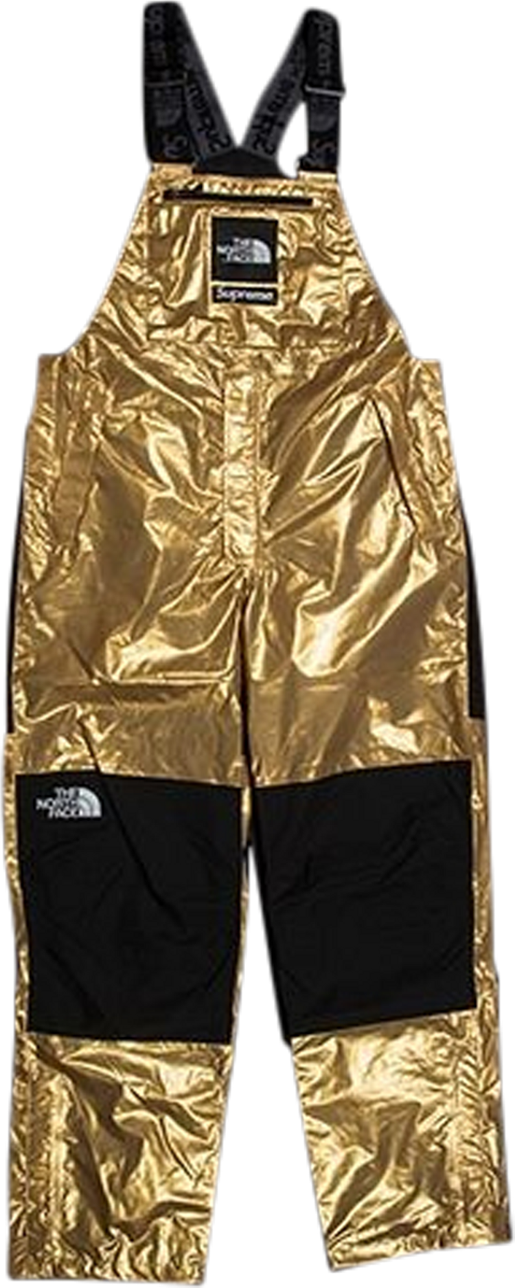 Supreme x The North Face Metallic Bib Pants 'Gold'