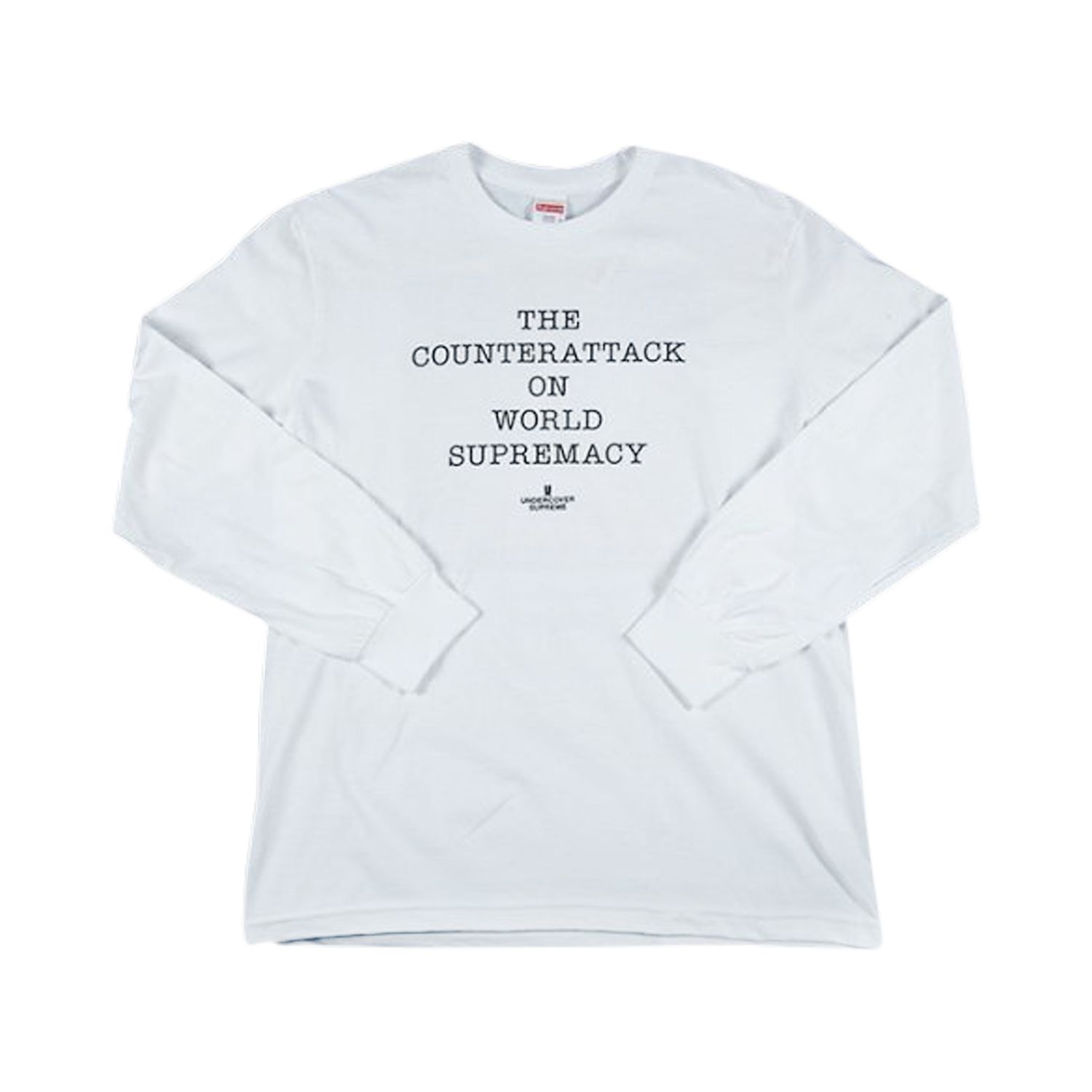 Supreme x Undercover x Public Enemy Counterattack Long-Sleeve T-Shirt 'White' | Men's Size XL