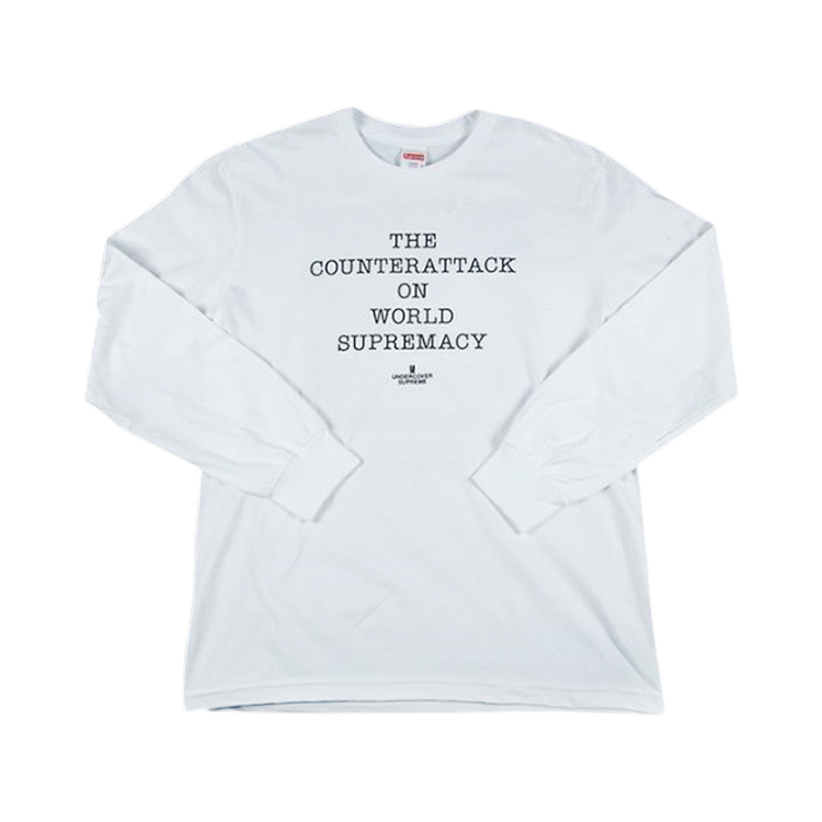 Supreme x Undercover x Public Enemy Counterattack Long-Sleeve T-Shirt  'White'