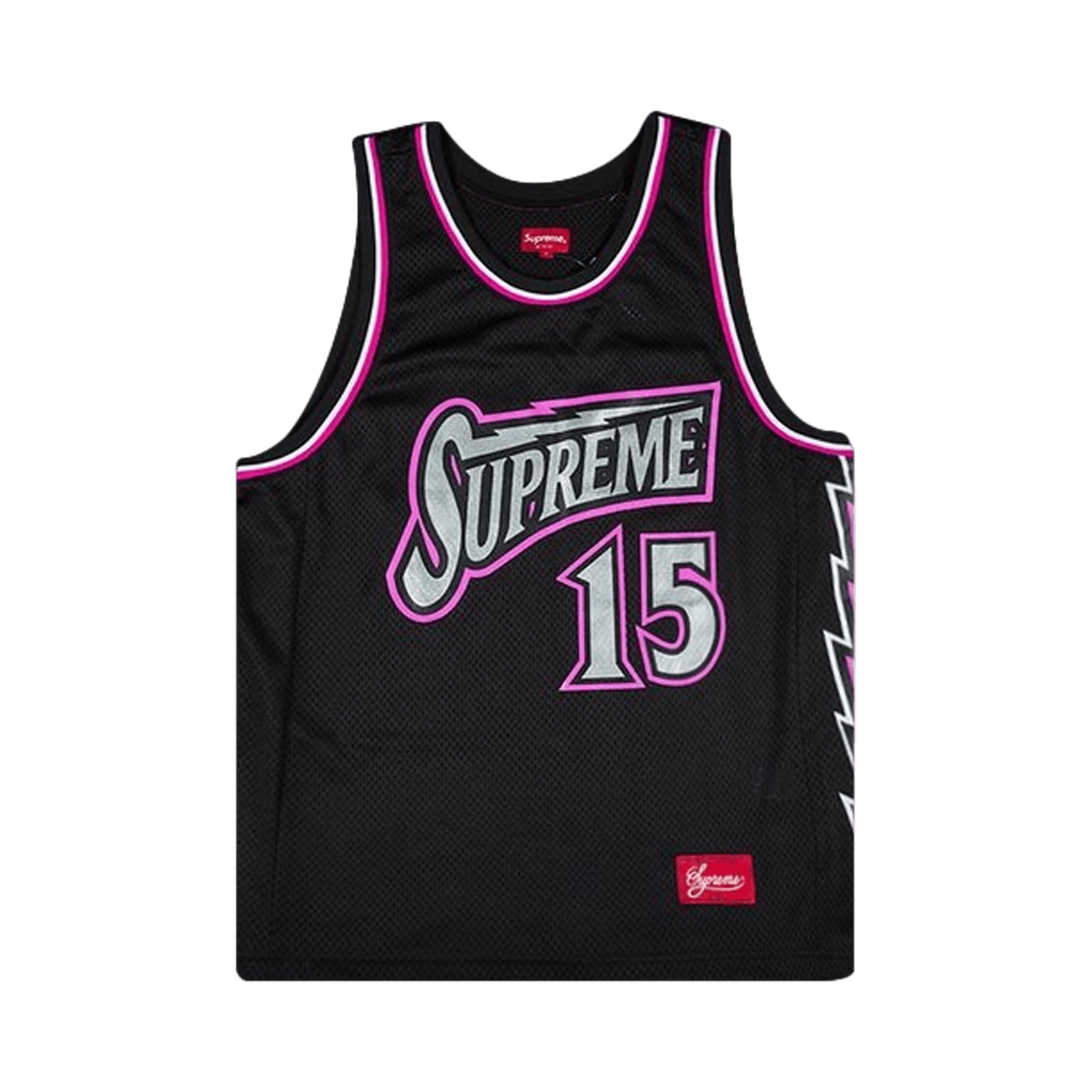 Supreme Bolt Basketball Jersey 'Black'