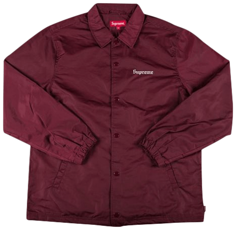 Buy Supreme Nan Goldin Misty Jimmy Coaches Jacket Burgundy