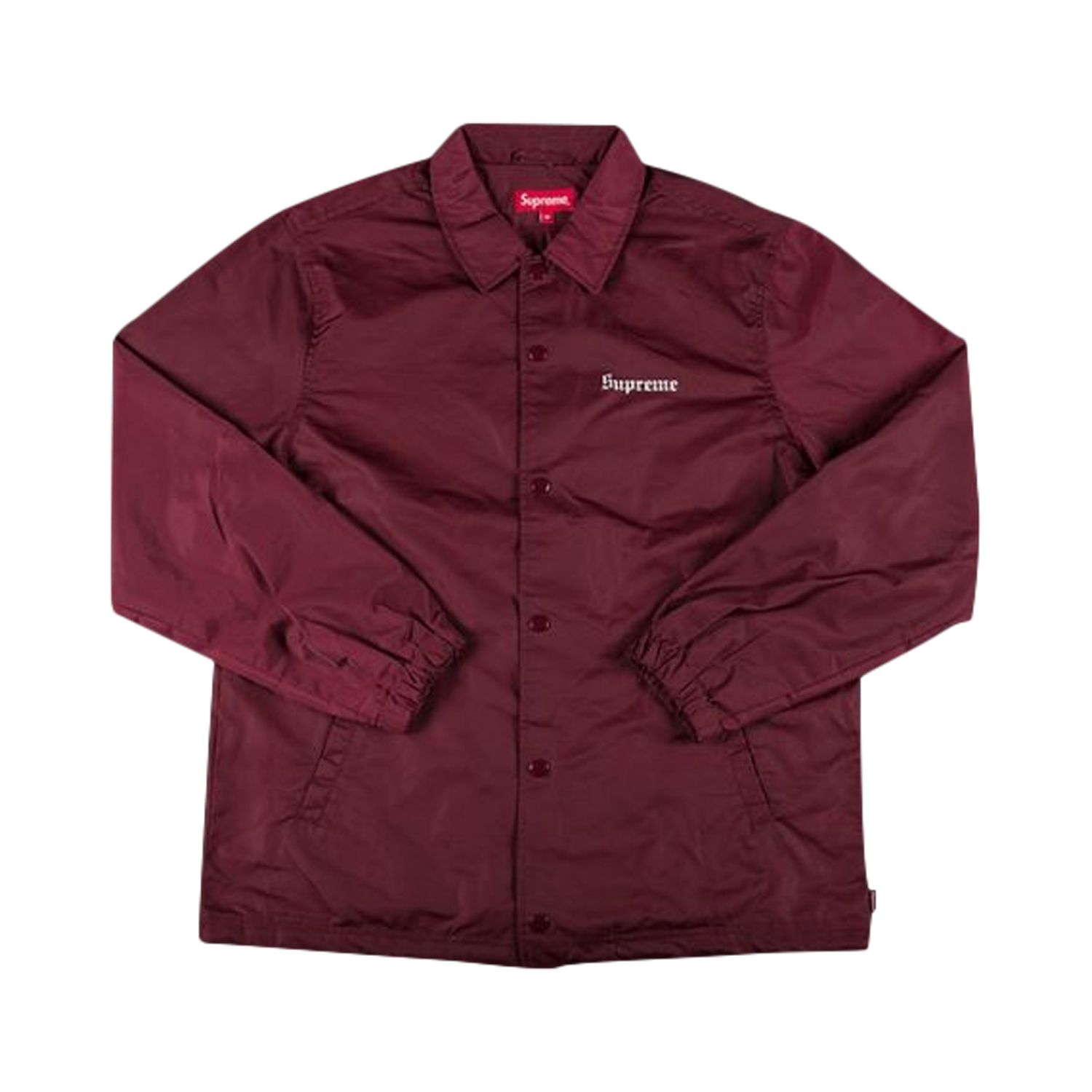 Pre-owned Supreme Nan Goldin - Misty & Jimmy Coaches Jacket 'burgundy' | Red | Men's Size M