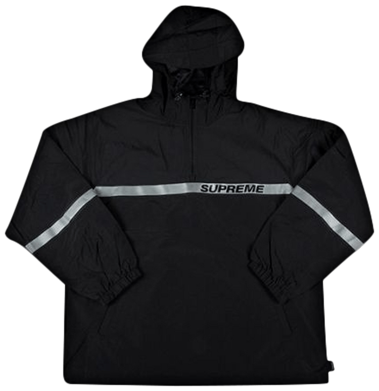 Reflective taping sales hooded pullover