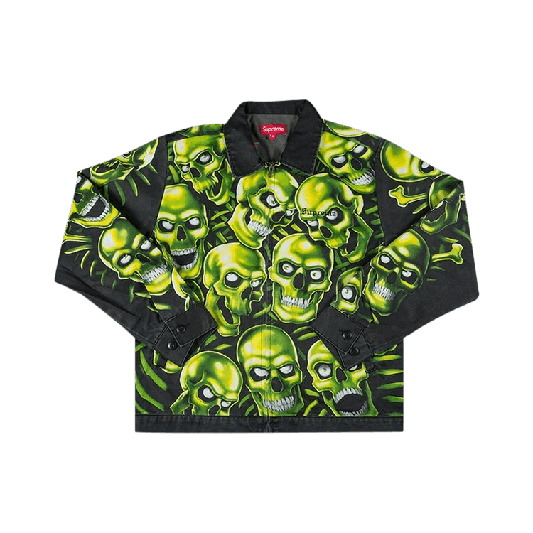 Buy Supreme Skull Pile Work Jacket Green SS18J29 GREEN GOAT CA