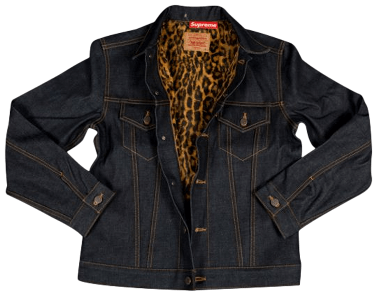 Supreme x Levis Trucker Jacket Blue