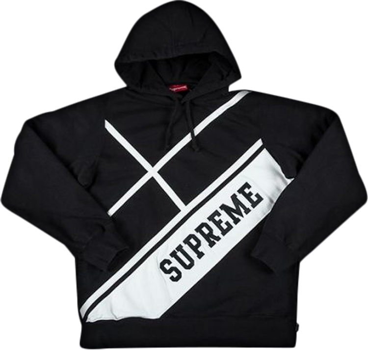 supreme Diagonal hooded sweatshirt
