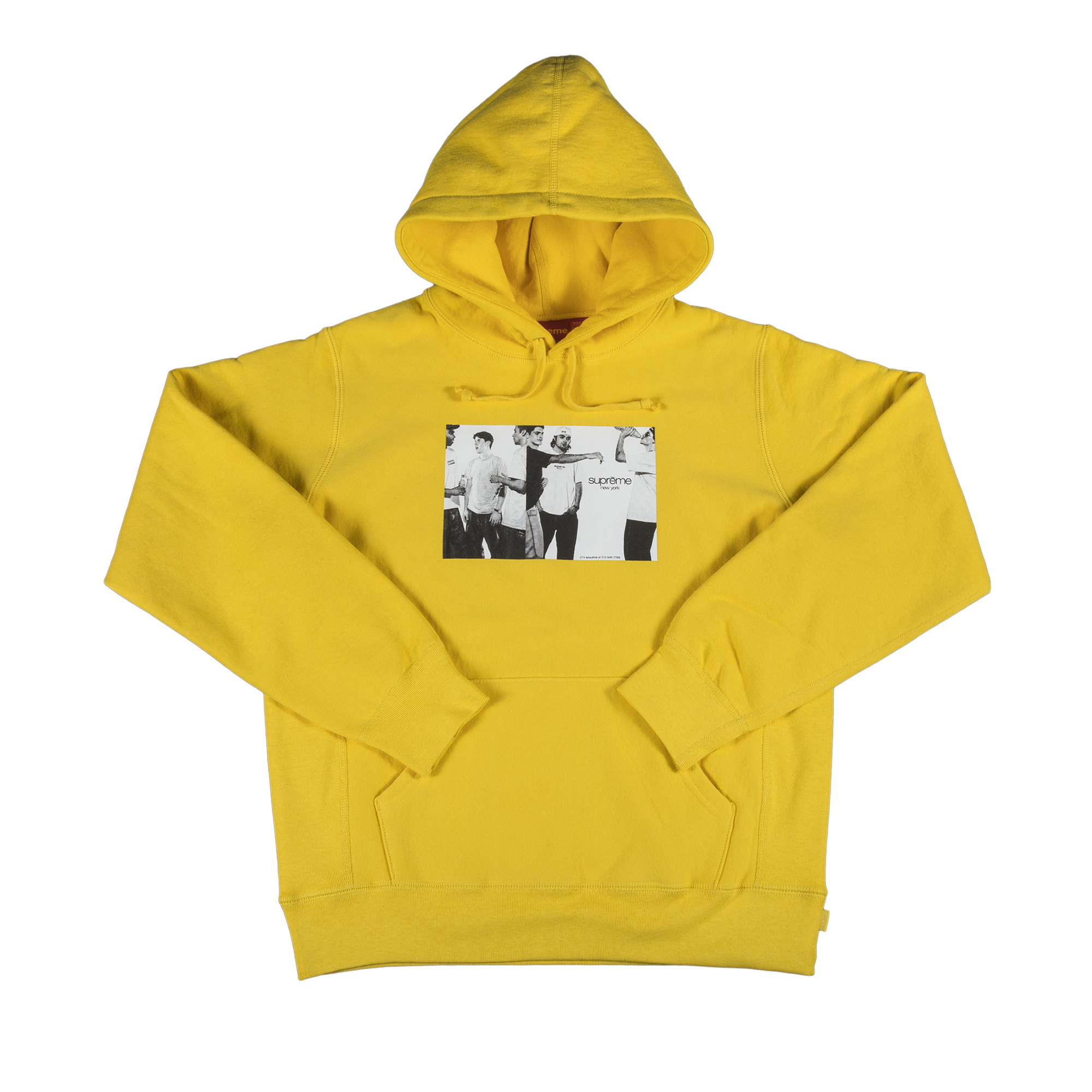 Supreme Classic Ad Hooded Sweatshirt 'Yellow'