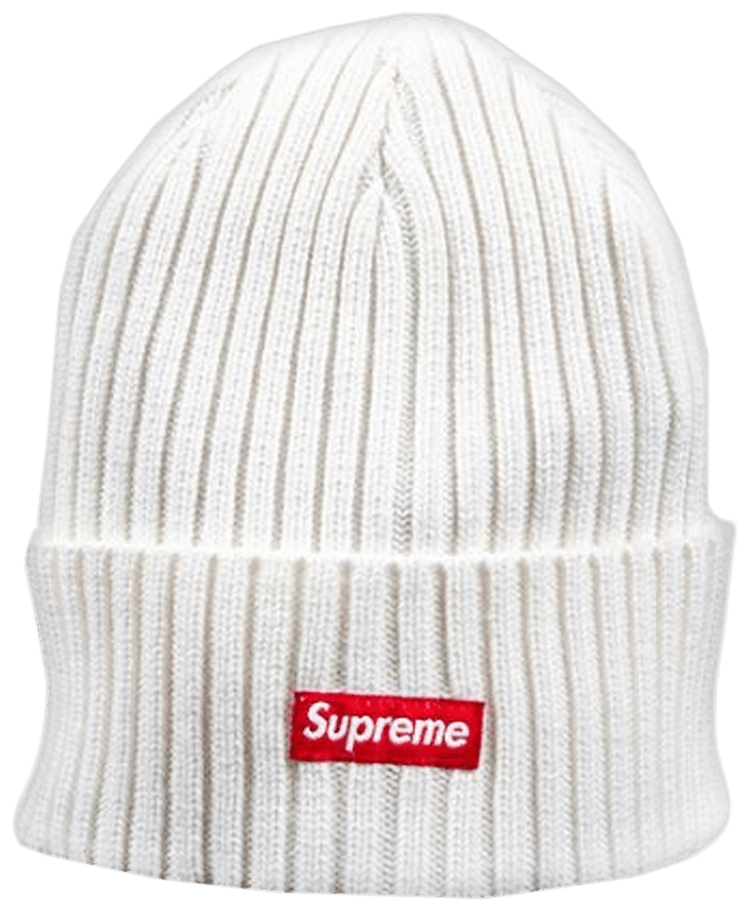 Supreme overdyed beanie white sales