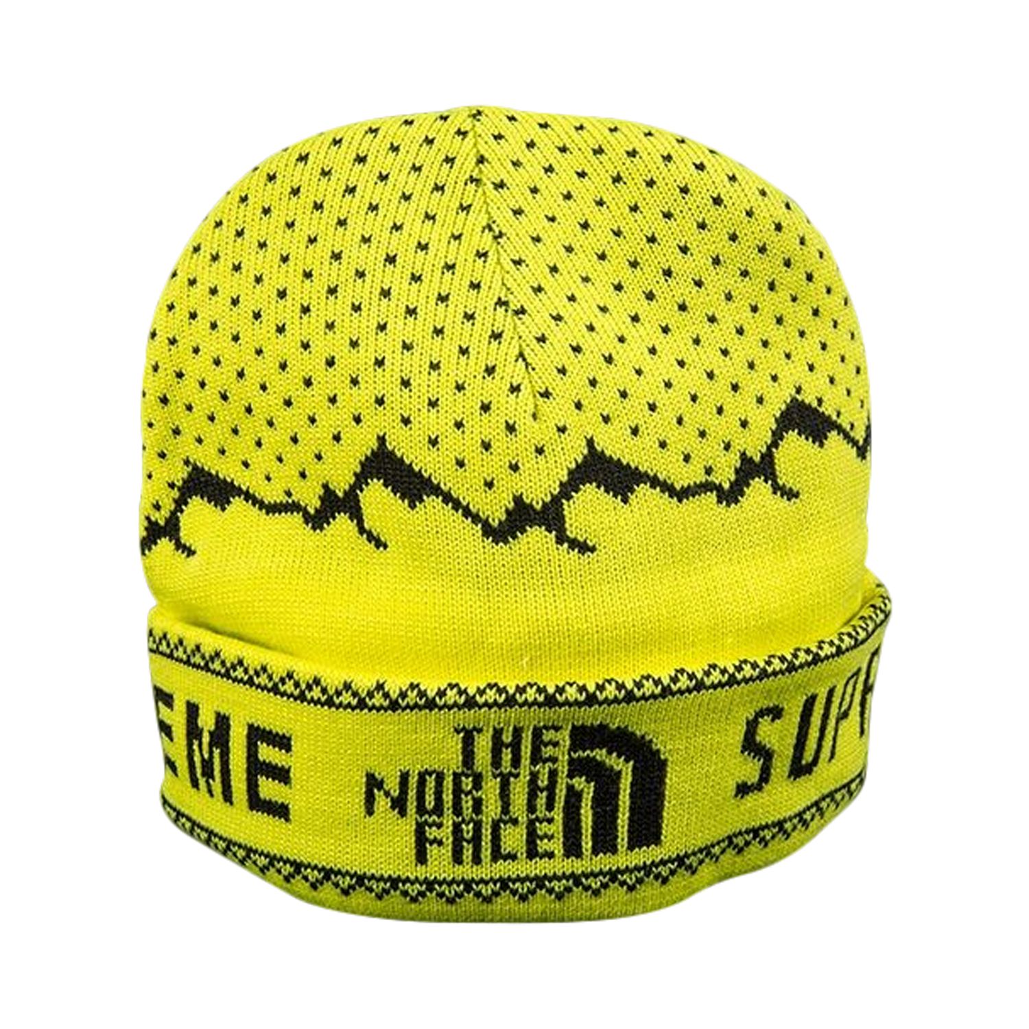 Pre-owned Supreme X The North Face Fold Beanie 'sulfur' | Yellow | Men's Size Onesize