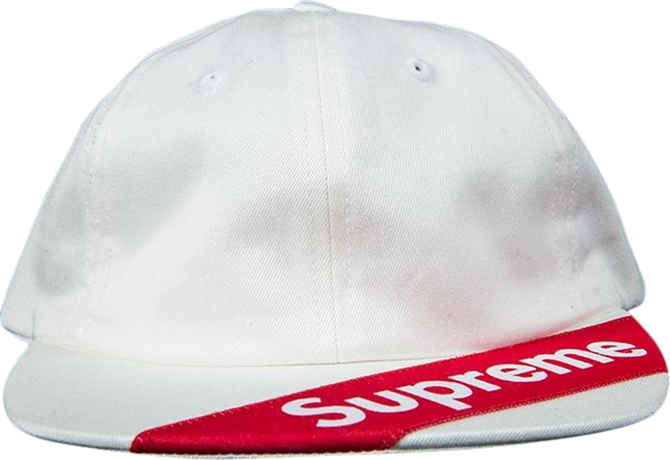 Supreme Visor Label 6 Panel 'White'