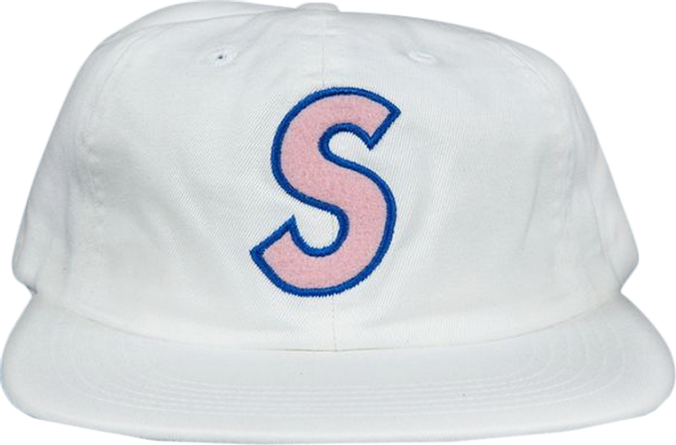 Supreme Felt S-Logo 6-Panel Cap 'White'
