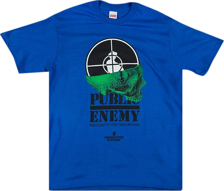 Buy Supreme x Undercover x Public Enemy Terrordome T-Shirt 'Royal Blue ...