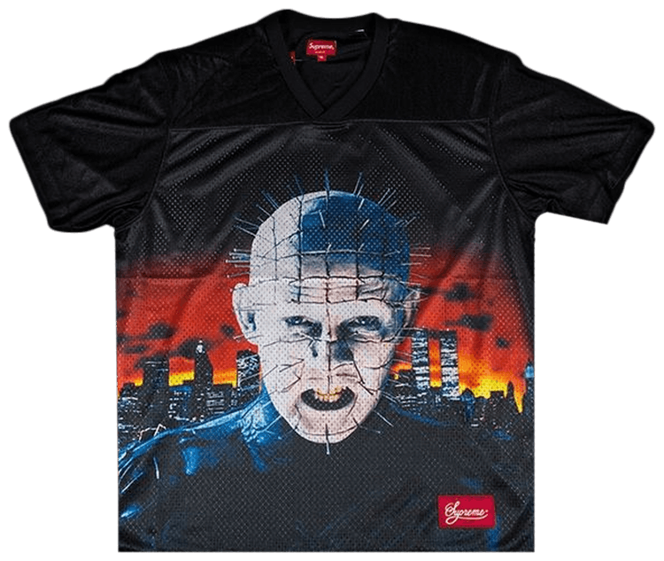 Buy Supreme x Hellraiser Football Jersey 'Black' - SS18JB55 Buy Supreme x Hellraiser Football Jersey 'Black' - SS18JB55