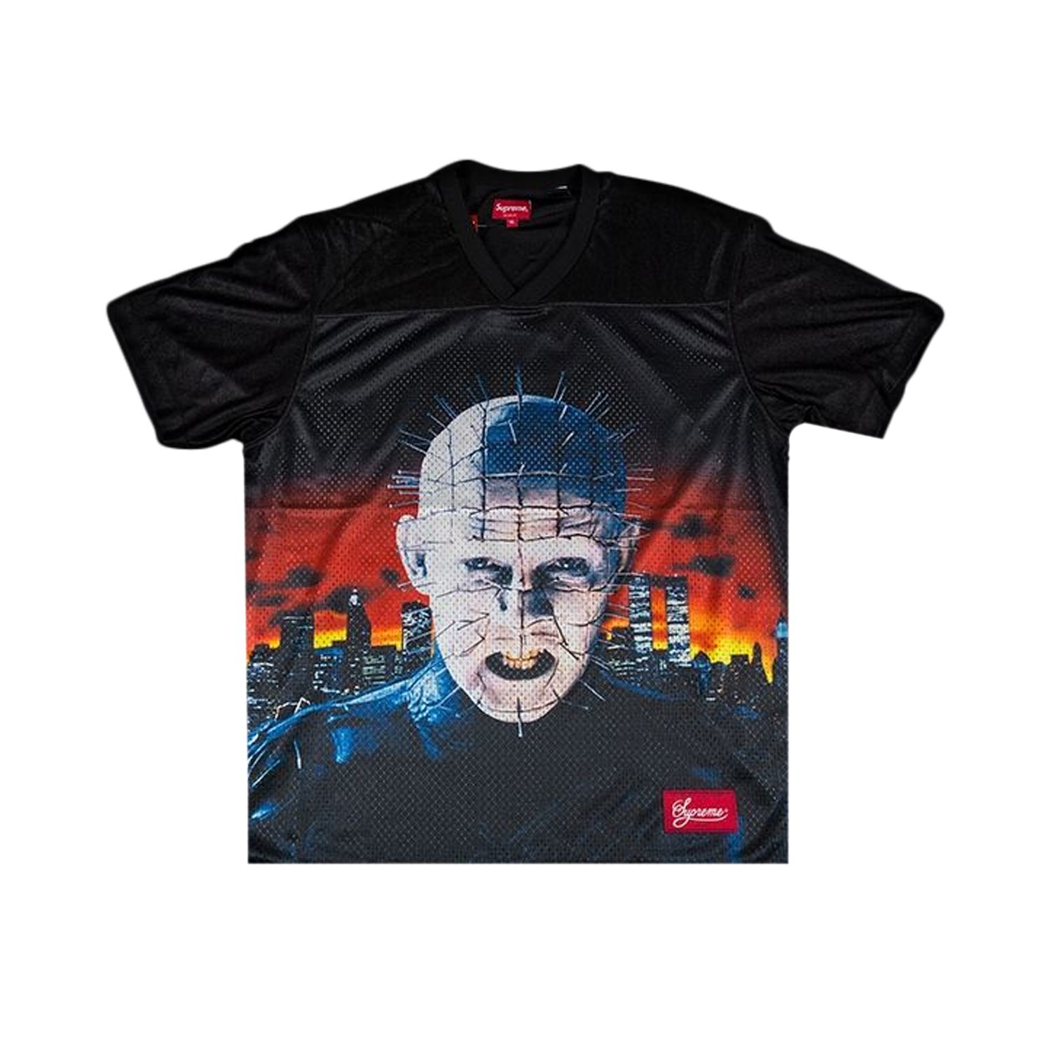 Pre-owned Supreme X Hellraiser Football Jersey 'black' | Men's Size S