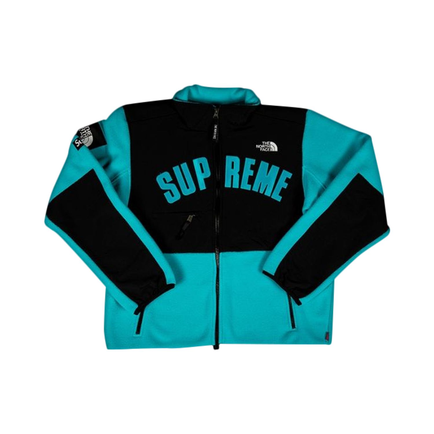 Supreme x The North Face Arc Logo Denali Fleece Jacket 'Teal' | Men's Size L