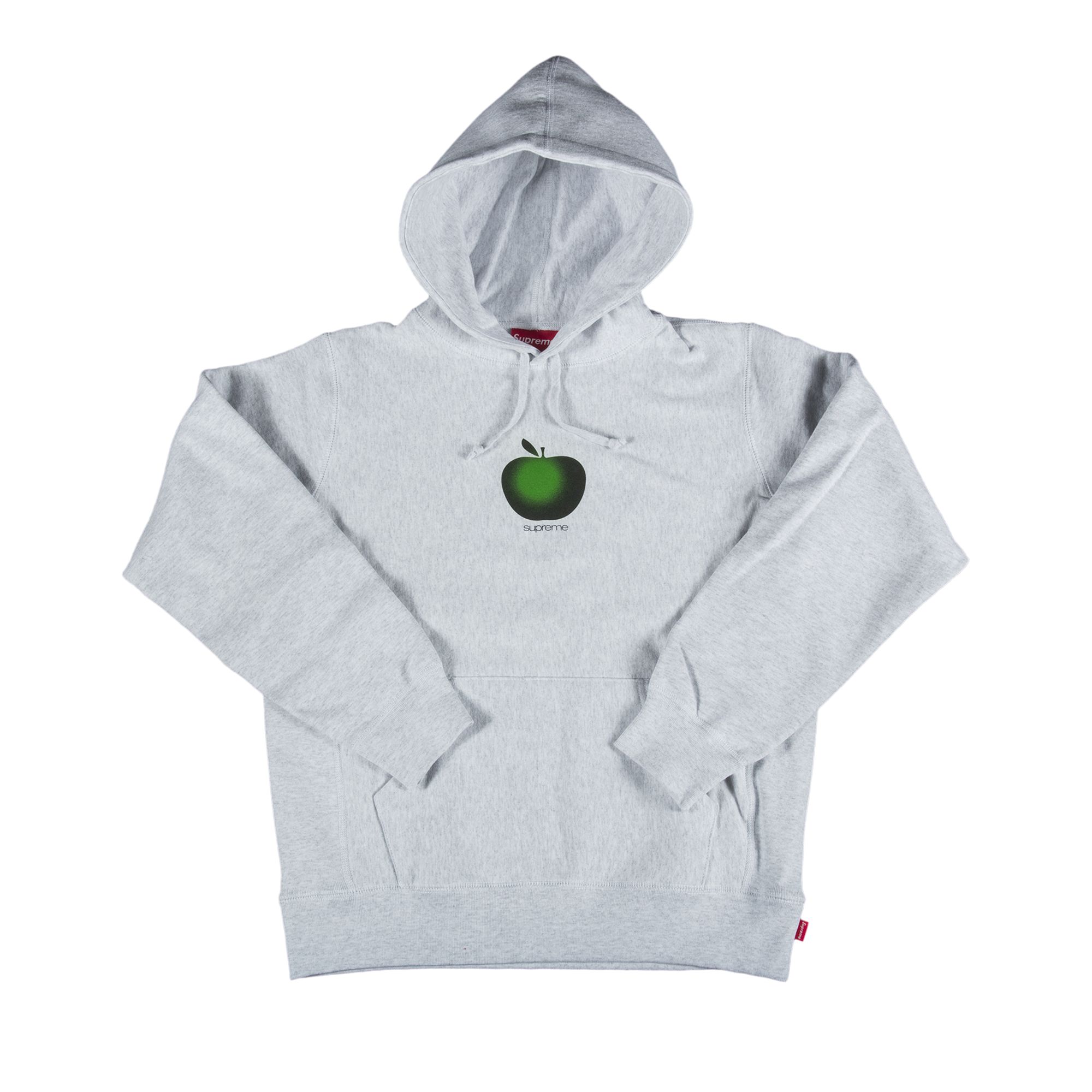 Supreme Apple Hooded Sweatshirt 'Ash Grey' | Men's Size M