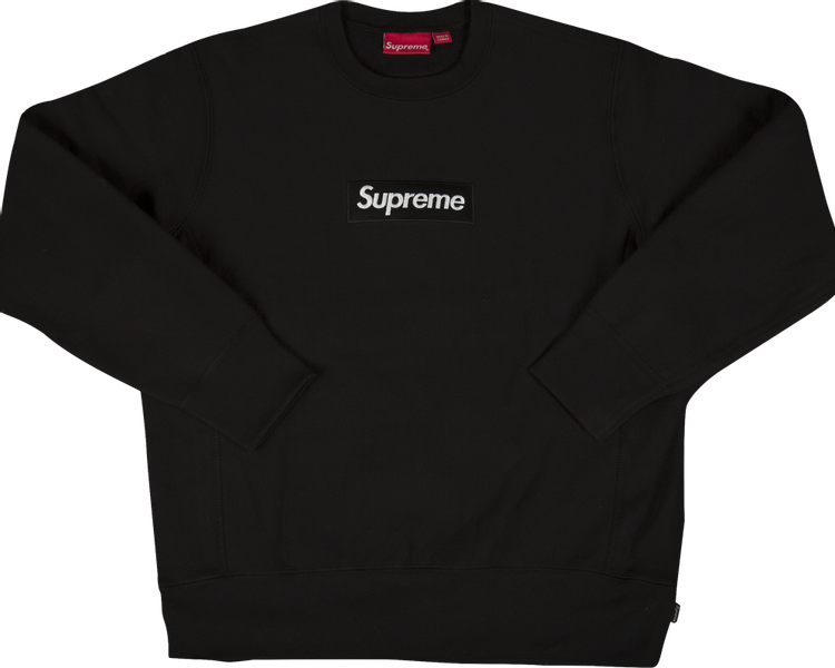 Buy Supreme Box Logo Crewneck Sweatshirt 'Black' - FW18SW26 BLACK 