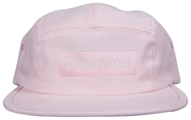 Supreme Jacquard Box Logo Camp Cap Pink