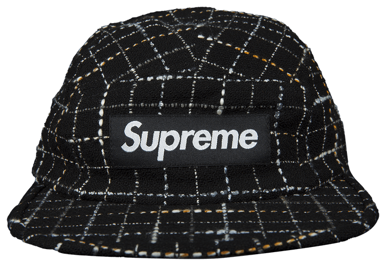Supreme boucle camp cap black online