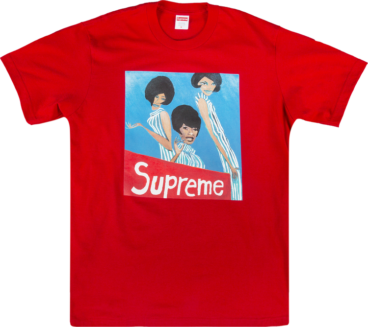 red supreme t shirt