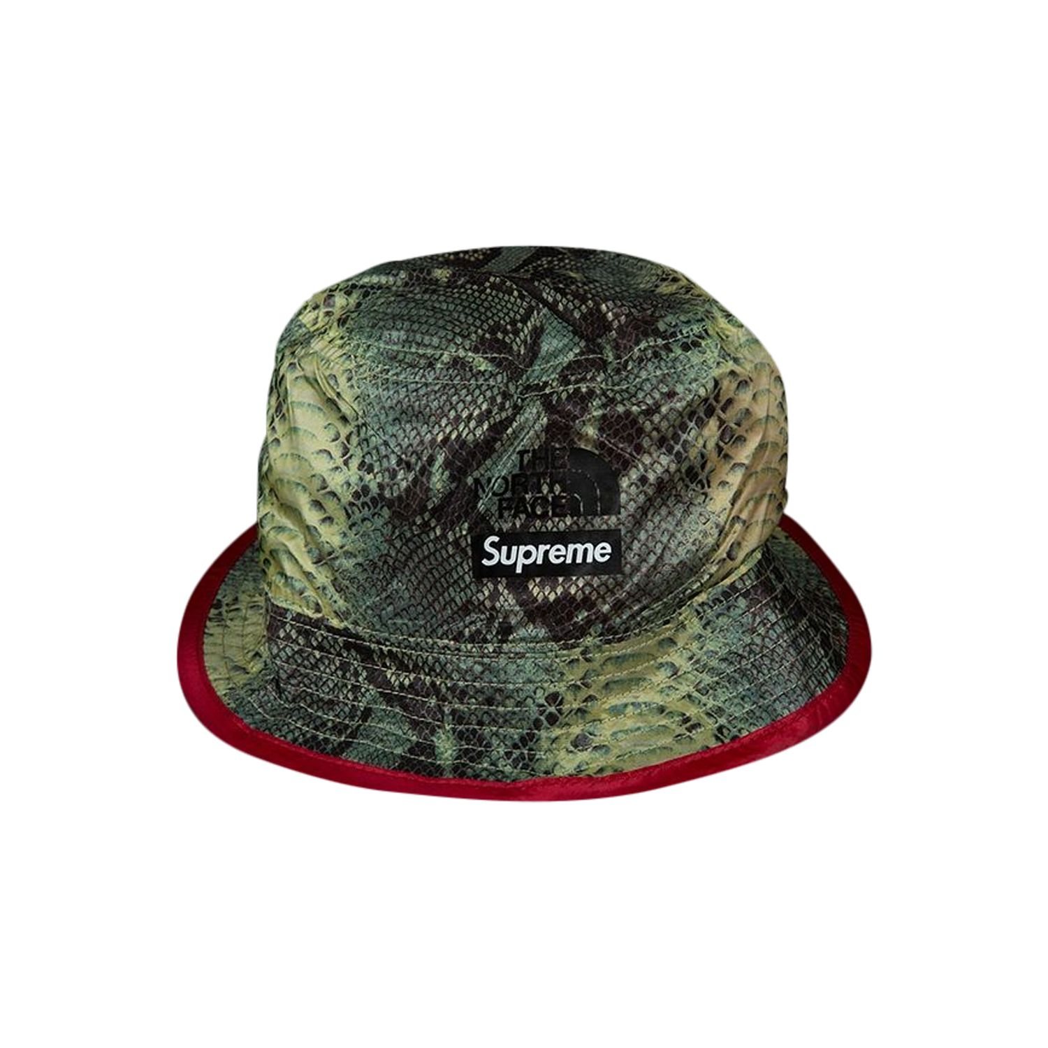 Pre-owned Supreme X The North Face Snakeskin Packable Reversible Crusher 'green' | Men's Size S/m