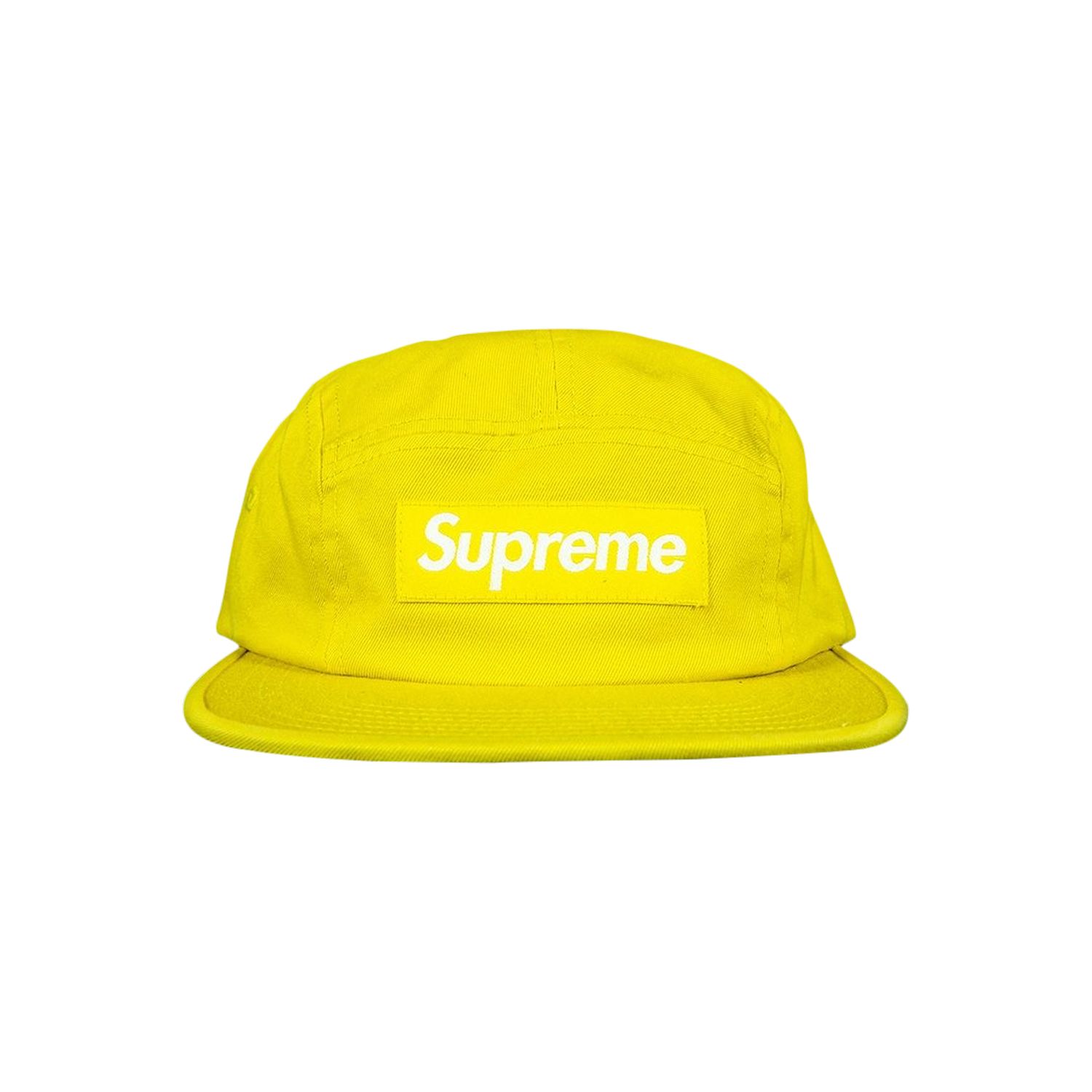 Pre-owned Supreme Washed Chino Twill Camp Cap 'yellow' | Men's Size Onesize