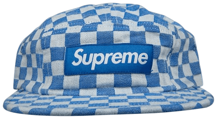 Buy Supreme Checkerboard Camp Cap Blue SS18H11 BLUE GOAT