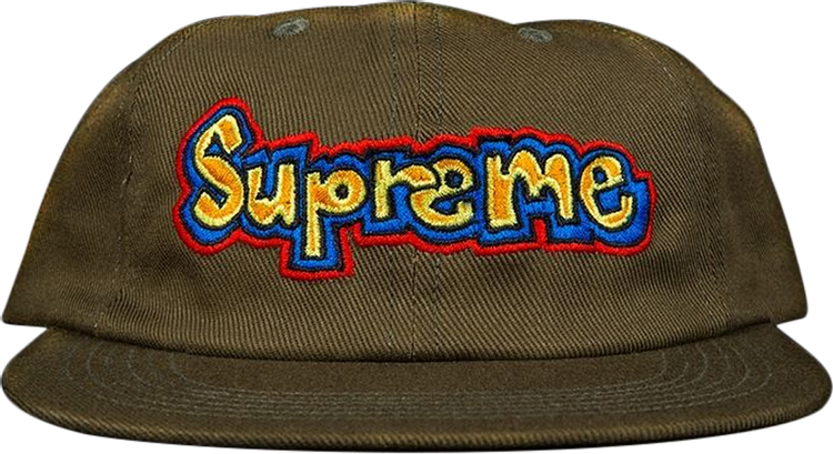 Buy Supreme Gonz Logo 6 Panel Cap 'Olive' - SS18H26 OLIVE | GOAT