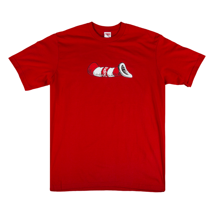 Buy Supreme Cat In The Hat T Shirt Red FW18T5 RED GOAT