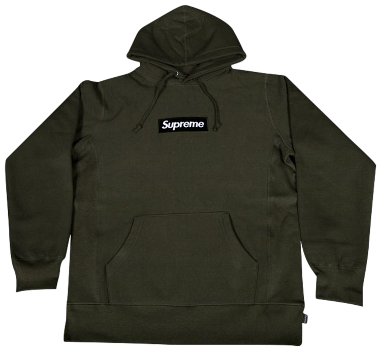 Supreme Box Logo Pullover Hoody Army Green