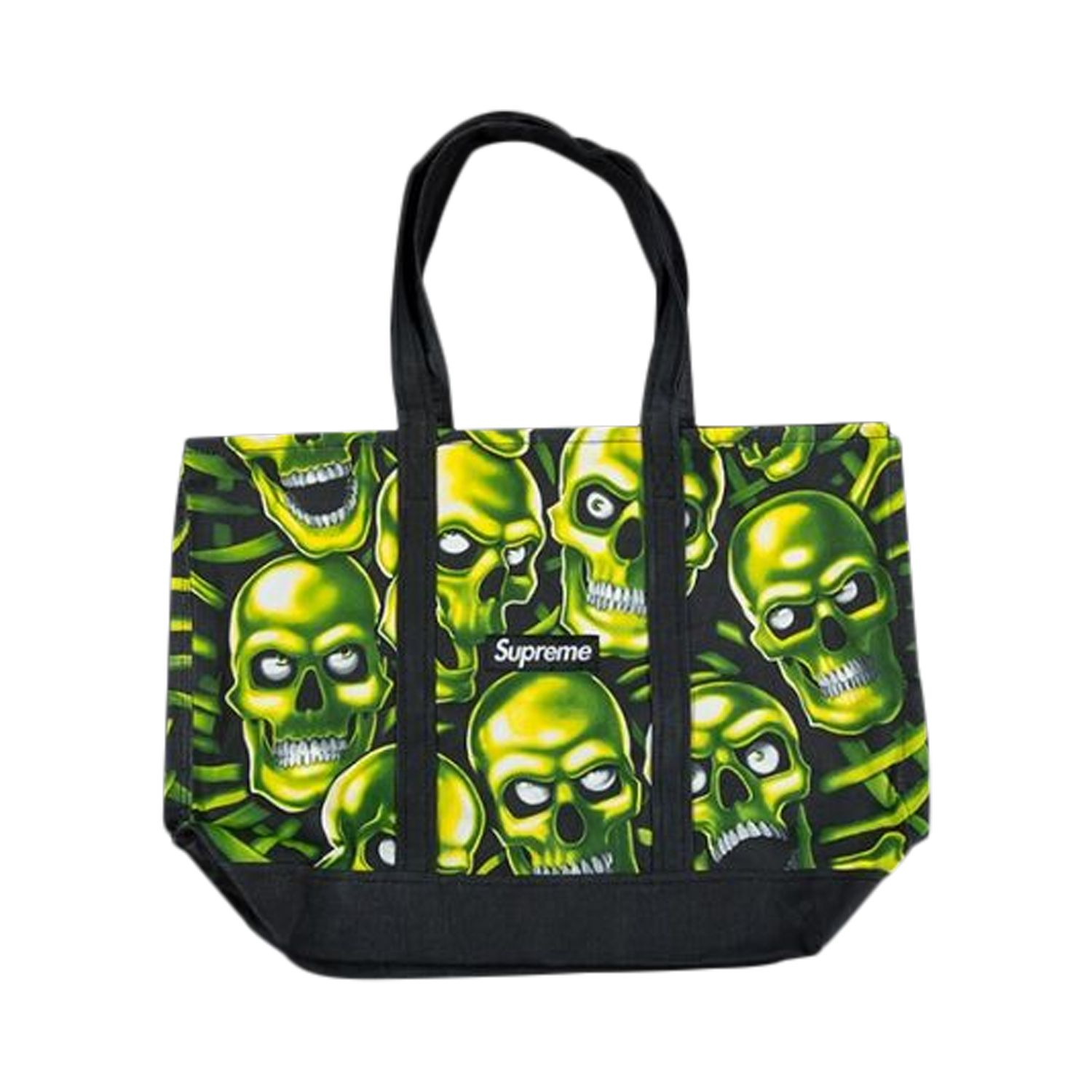 Pre-owned Supreme Skull Pile Denim Tote 'black'