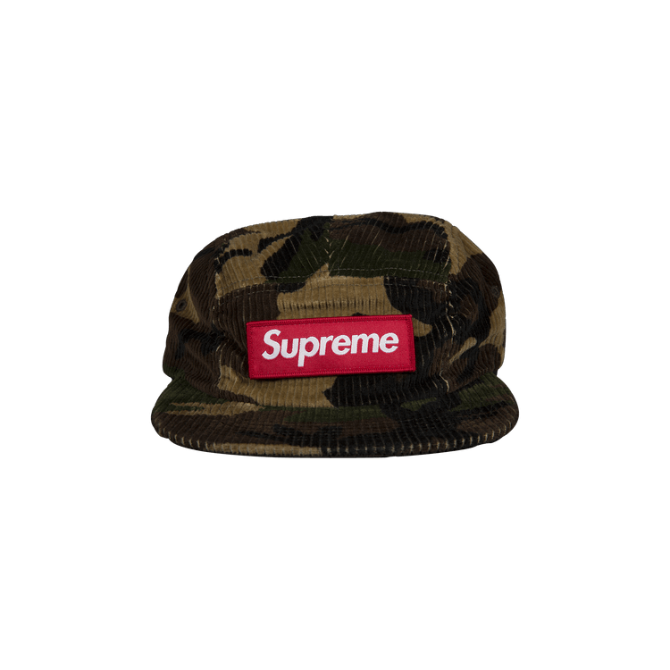 Buy Supreme Camo Corduroy Camp Cap 'Woodland Camo' - FW19H21