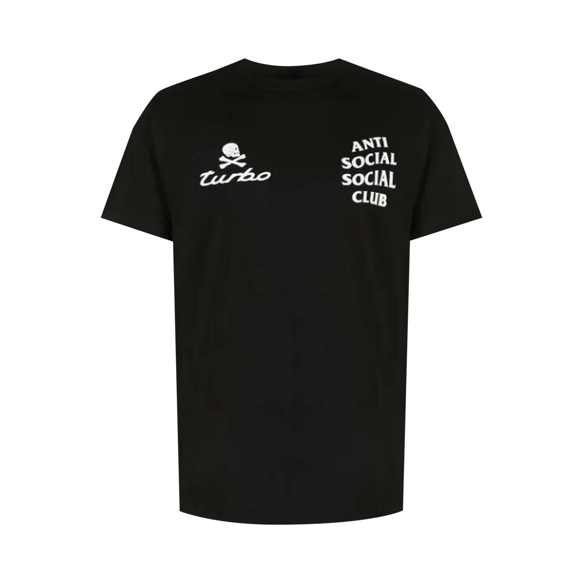Anti Social Social Club Turbo Logo Short-Sleeve T-Shirt 'Black' | Men's Size M