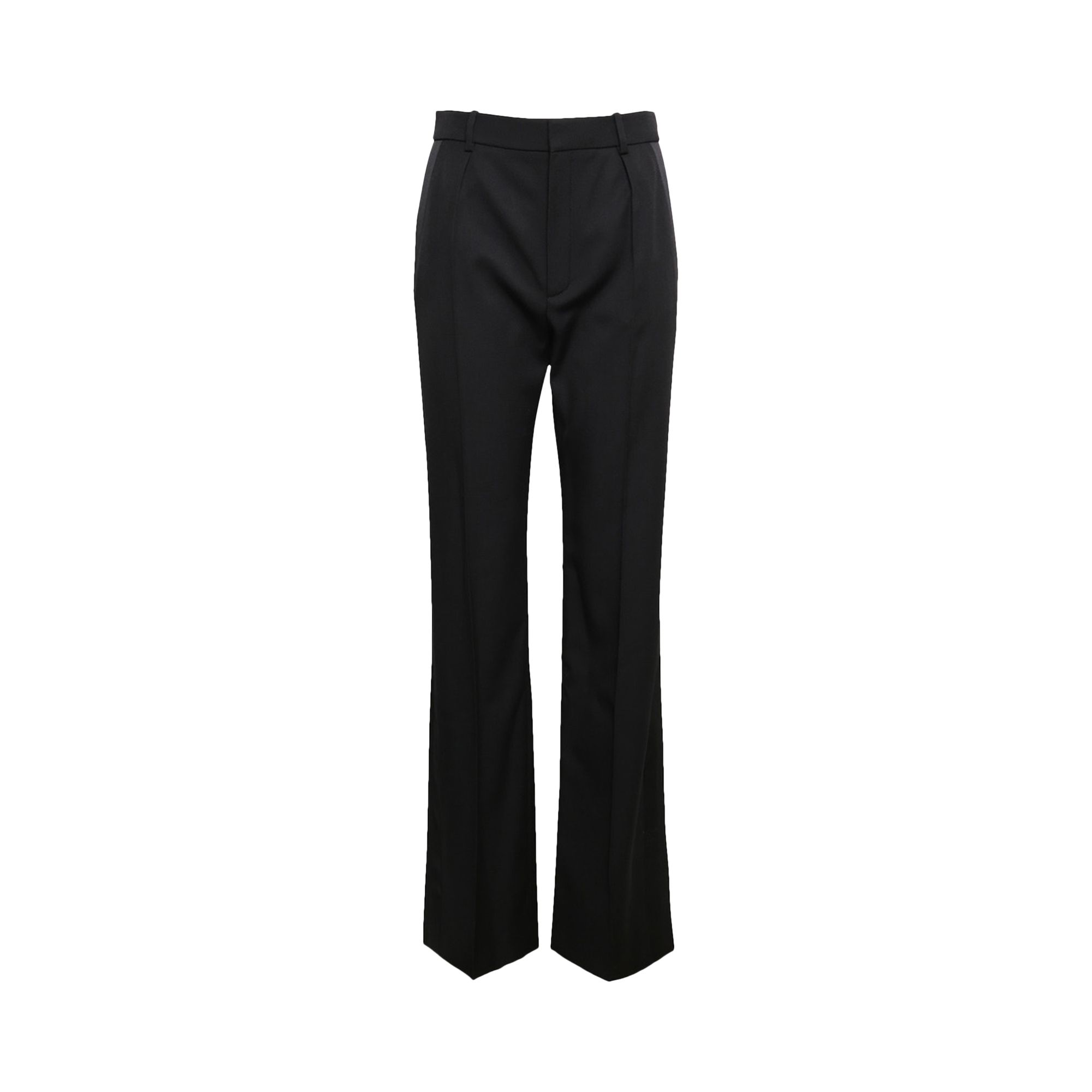 Pre-owned Saint Laurent High-waisted Tuxedo Pants 'nero' | Black | Women's Size 34