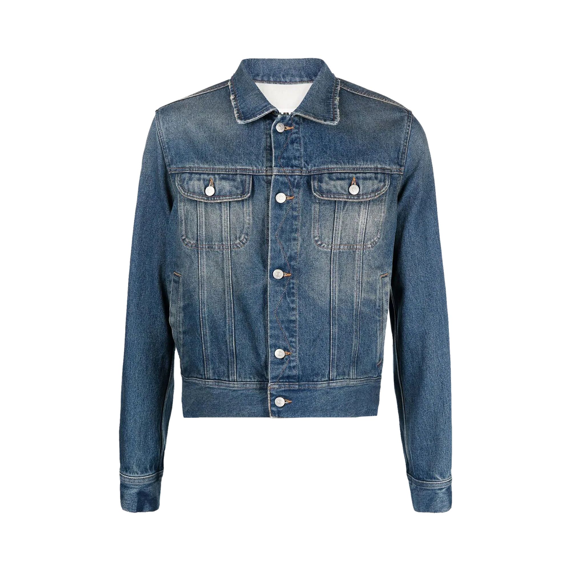 MM6 Maison Margiela Denim Jacket 'Green Cast' | Women's Size 46