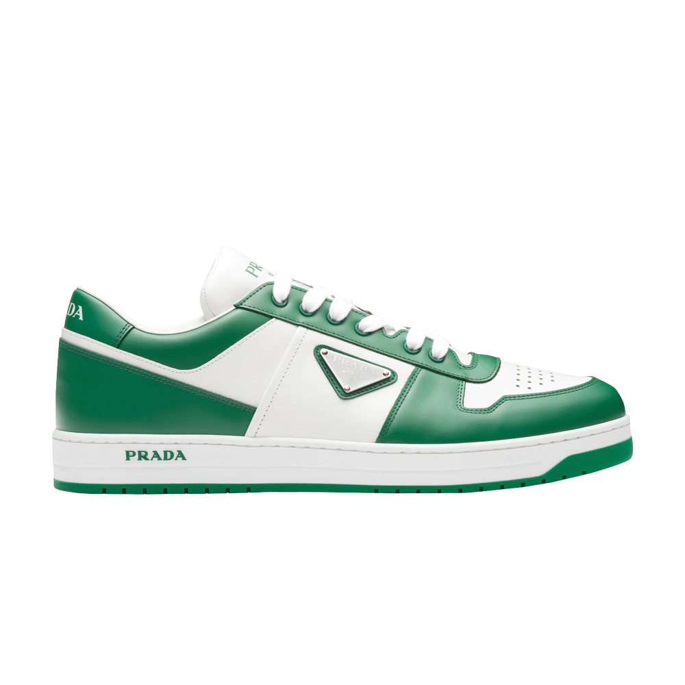 Pre-owned Prada Downtown Leather 'mango' In White