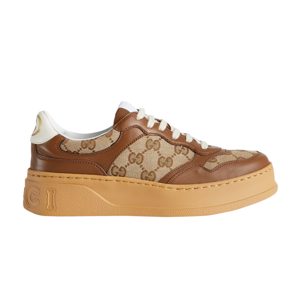 Pre-owned Gucci Wmns Gg Sneaker 'beige' In Brown