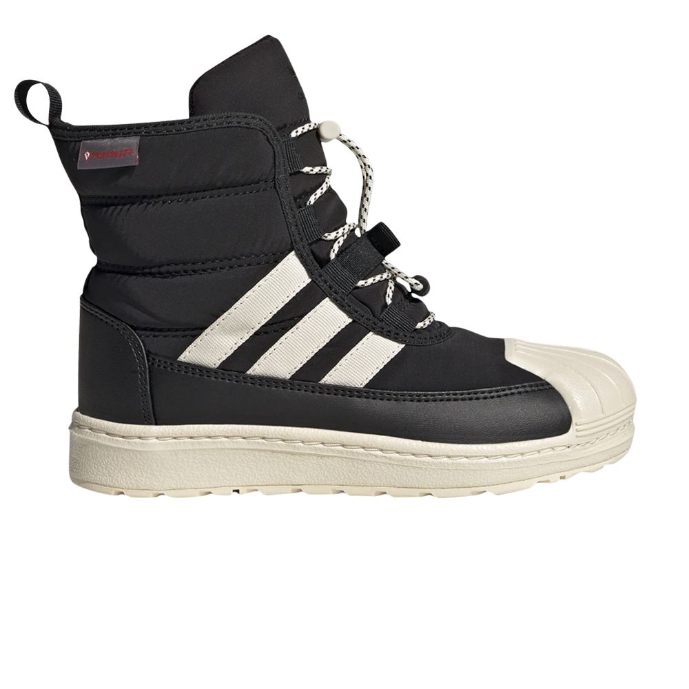 Pre-owned Adidas Originals Adidas Superstar 360 2.0 Boot J 'black Ecru Tint' | Kid's Size 12
