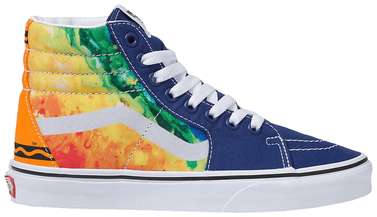 Vans Off The Wall Men's X Crayola SK8-Hi Mashup Melt Hi-Top Shoes (Men  5.5/Women 7) 