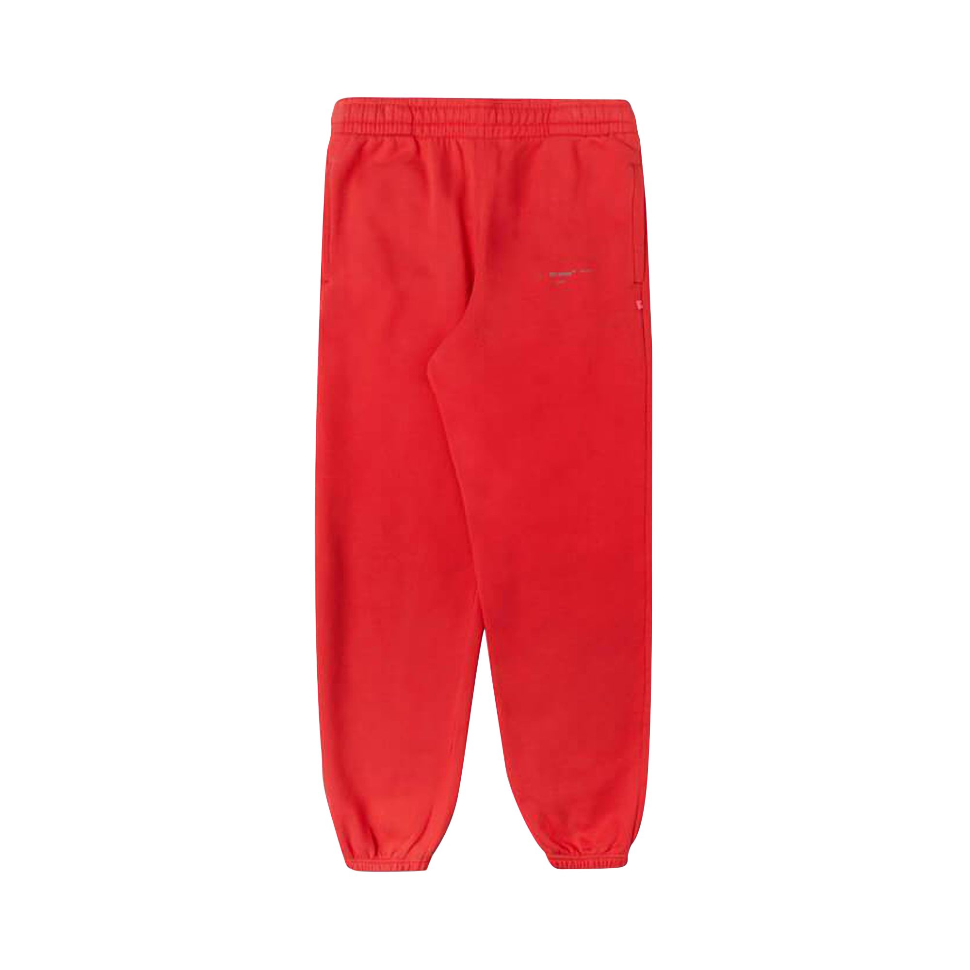 Pre-owned Off-white Unfinished Slim Sweatpant 'red/silver' | Men's Size Xs