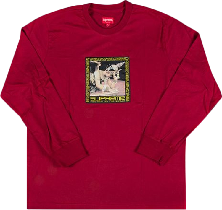 Supreme Nun Long Sleeve Tee Shirt in Dark Pink in 2023  Supreme clothing,  Long sleeve tee shirts, Supreme t shirt
