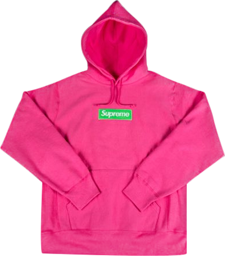 Supreme Box Logo Hooded Sweatshirt 'Magenta'