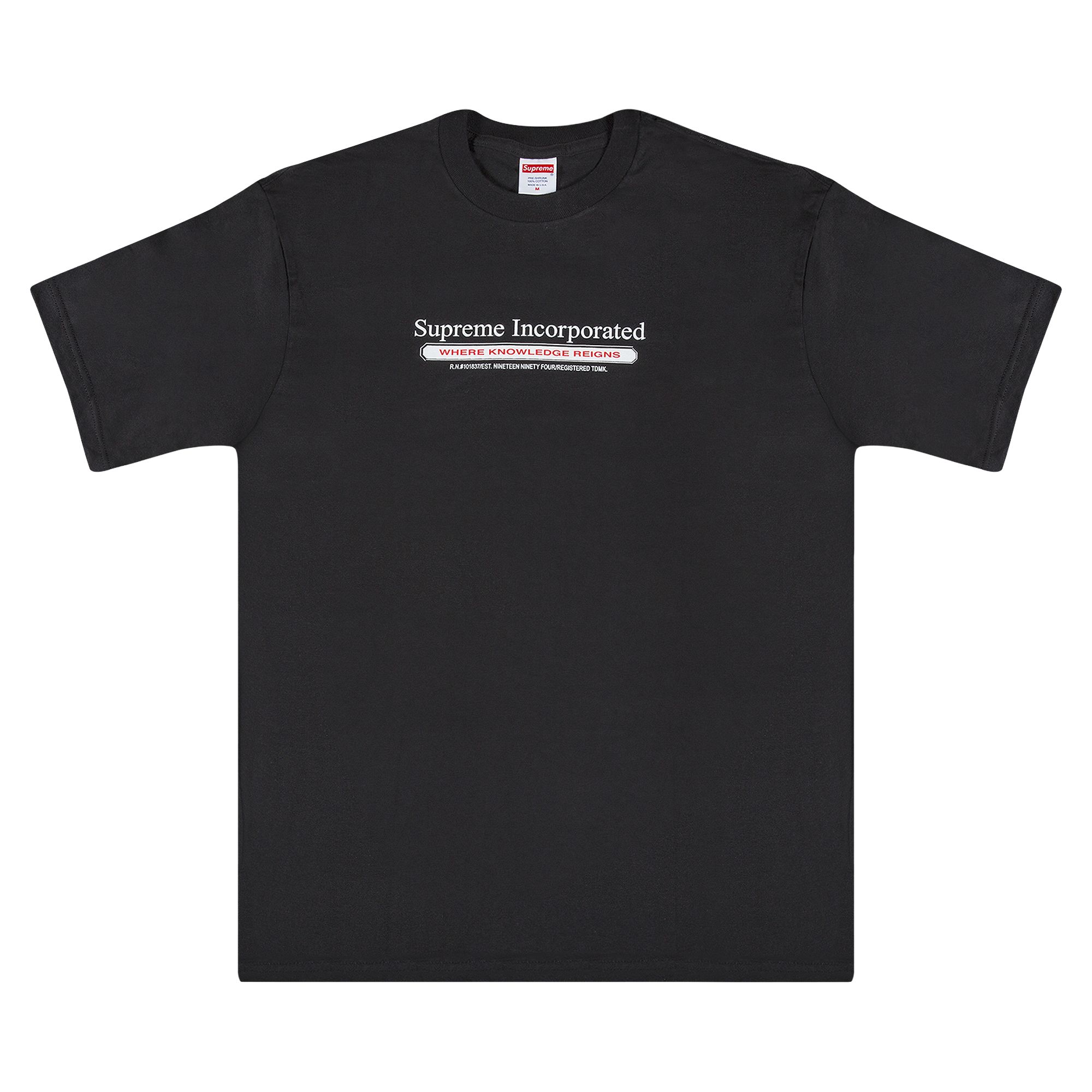 Supreme Inc. T-Shirt 'Black' | Men's Size S