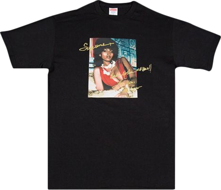 Buy Supreme Pam Grier T-Shirt 'Black' - SS12T23 BLACK | GOAT