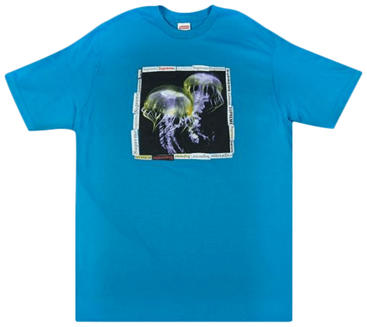 Supreme Jellyfish T Shirt Cyan