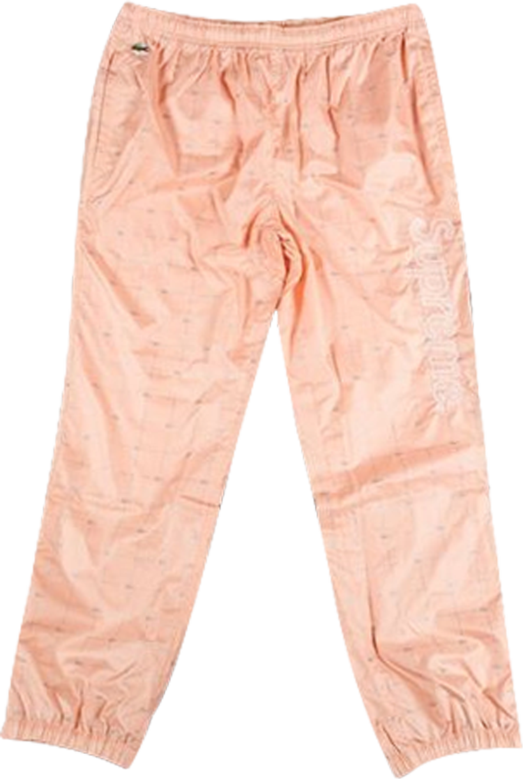 Supreme x Lacoste Reflecitve Grid Pants 'Peach'
