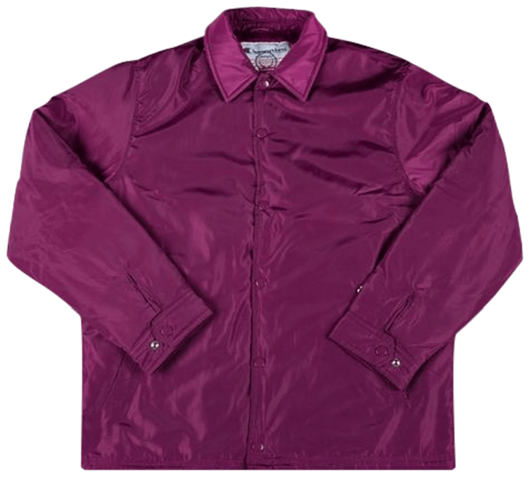 Buy Supreme x Champion Label Coaches Jacket Purple FW18J74
