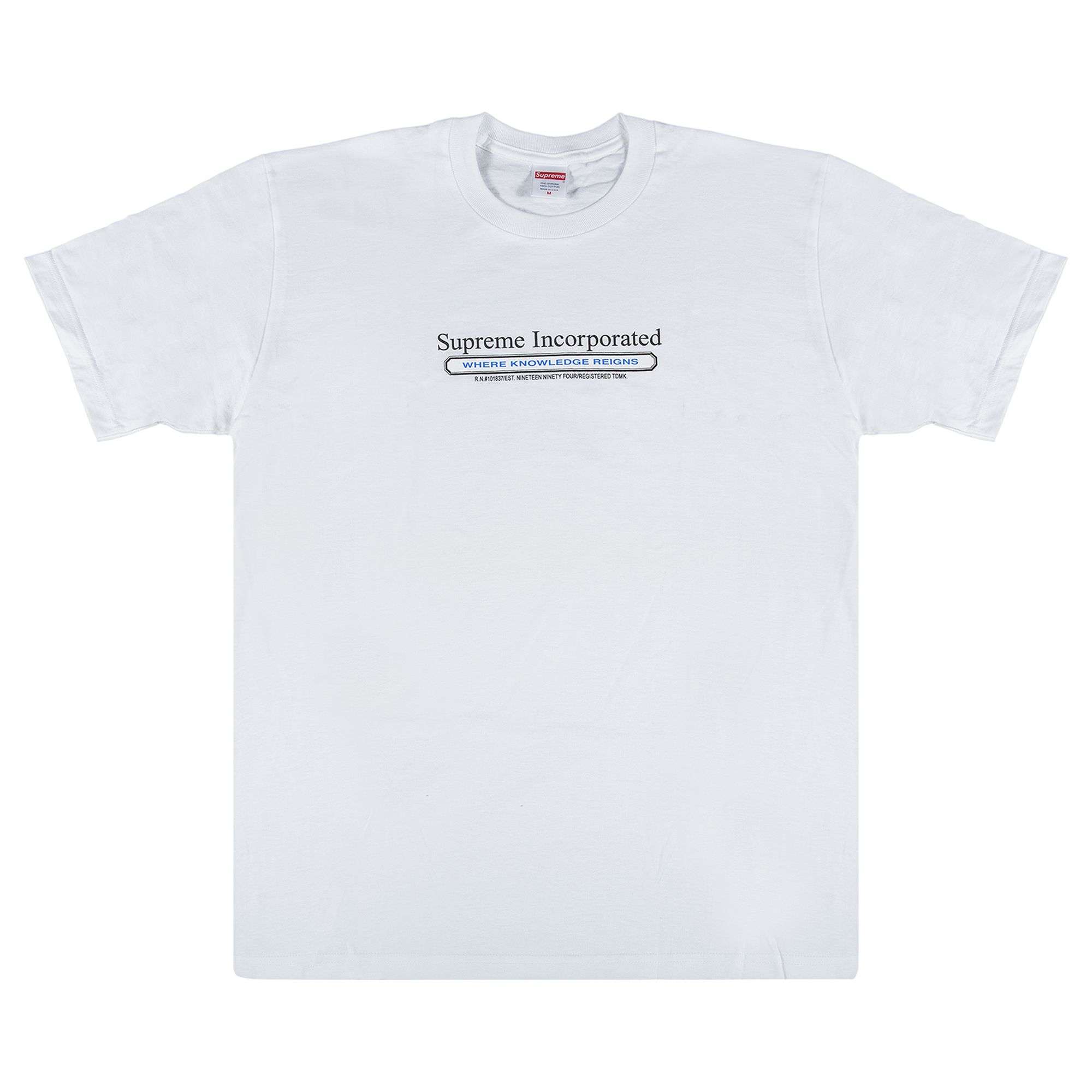 Pre-owned Supreme Inc. T-shirt 'white' | Men's Size S